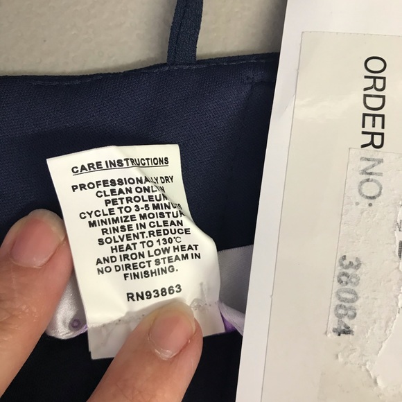 Hayley Paige Mock Neck Strappy Back Crepe Dress - Picture 8 of 11